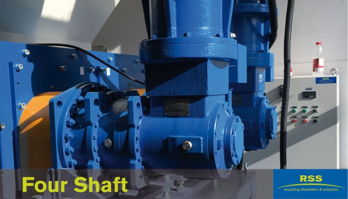 RSS Recycling Shredders and Solutions Four Shaft Shredder